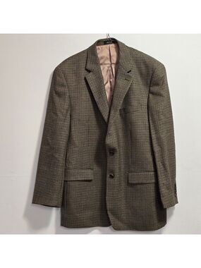 Lauren Ralph Lauren Men's Classic Checkered 100% Lamb Wool Blazer